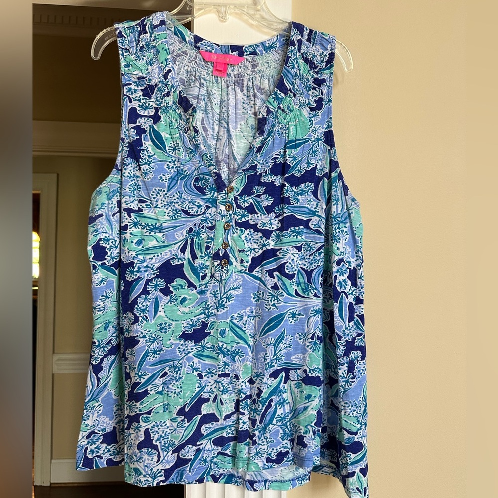 Lilly Pulitzer Essie sleeveless top Koalafications print